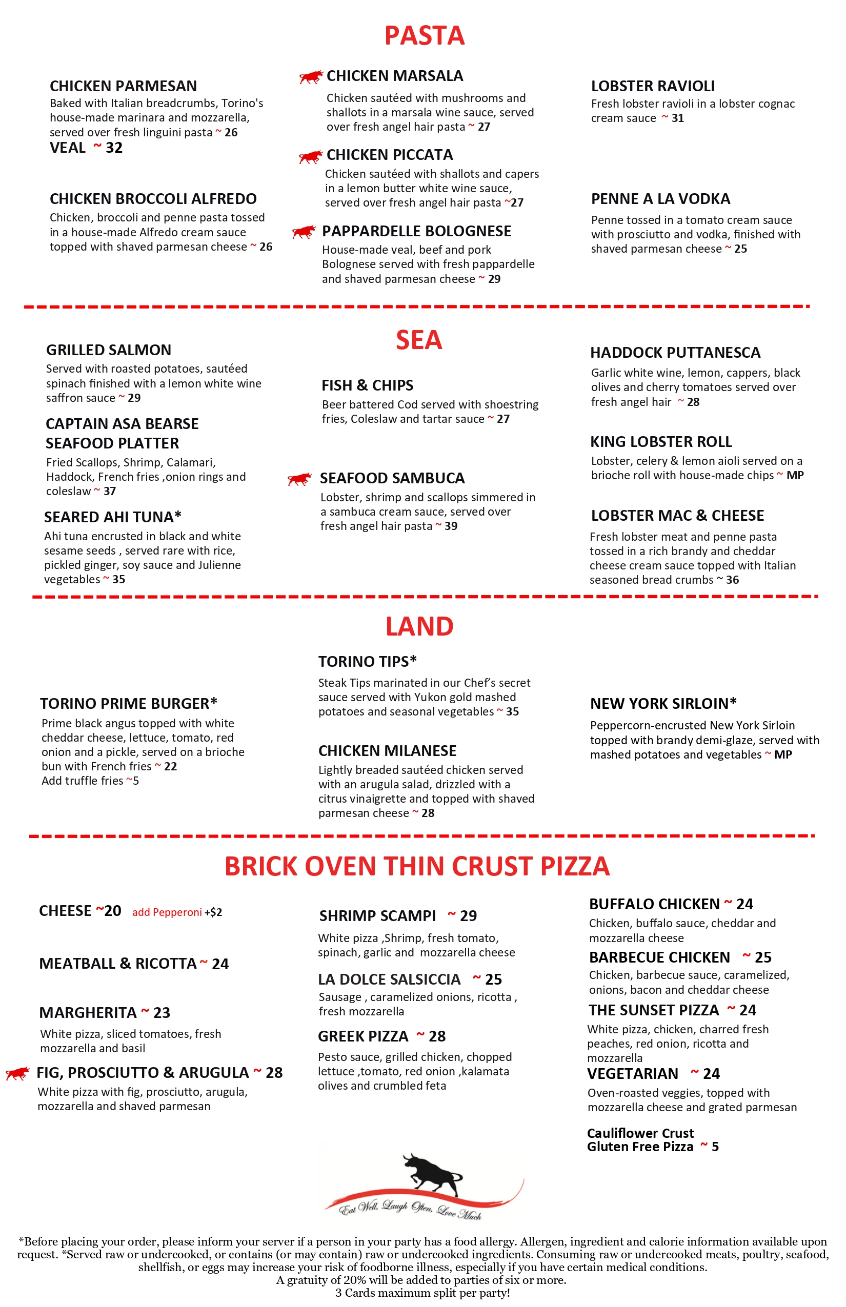 Dinner Menu
